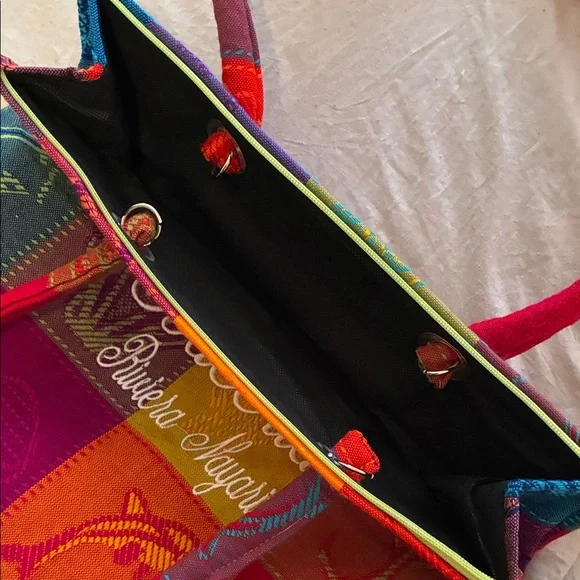 Colorful Tote Bag from Mexico - “Bucerias Riviera Nayarit” - Picture 5 of 12